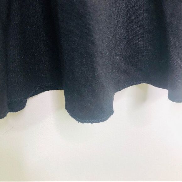 Amanda Uprichard Black V-neck Fit Flare Dress Large L - Picture 4 of 7